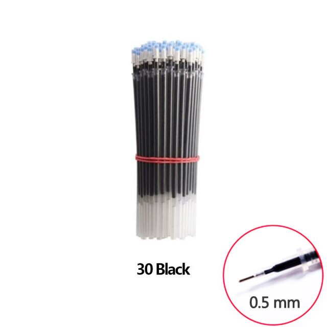 3+20Pcs/Set Gel Pens Refill Set Black Blue Red ink ballpoint pen Bullet tip 0.5mm journal writing school supplies Stationery