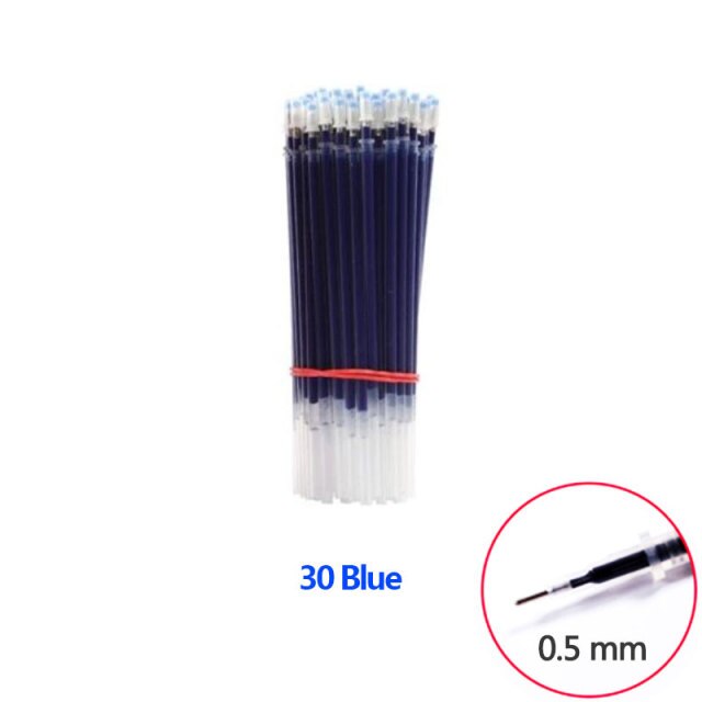 3+20Pcs/Set Gel Pens Refill Set Black Blue Red ink ballpoint pen Bullet tip 0.5mm journal writing school supplies Stationery