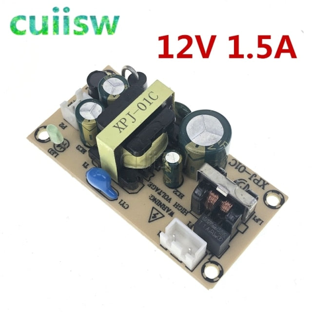 AC-DC 12V 1.5A 5V 2A Switching Power Supply Module Bare Circuit 100-265V to 12V 5V 9V Board TL431 regulator for Replace/Repair