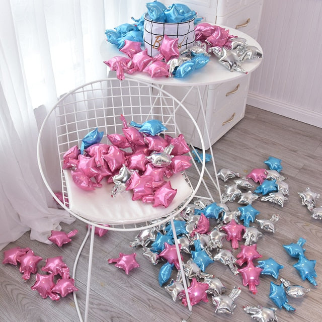 50pcs/30pcs/20pcs 5inch small cute star-shaped foil balloon wedding decoration birthday party baby shower balloon decoration toy