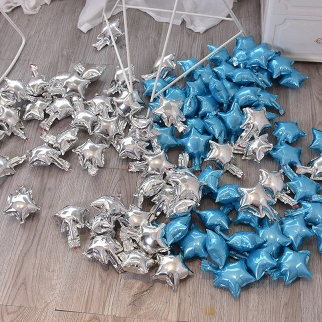 50pcs/30pcs/20pcs 5inch small cute star-shaped foil balloon wedding decoration birthday party baby shower balloon decoration toy