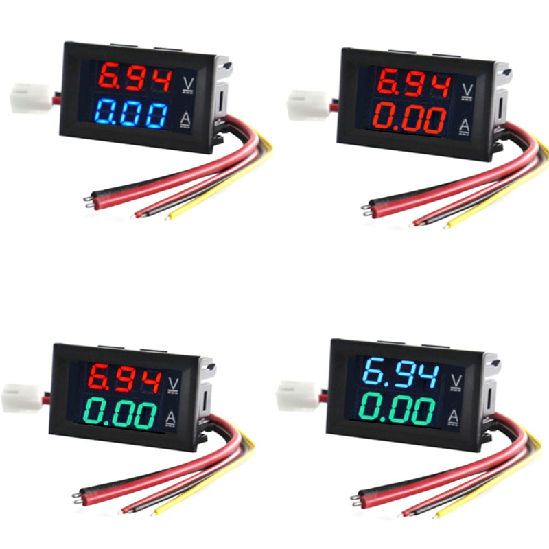 High Quality DC 100V 10A Voltmeter Ammeter Blue + Red LED Amp Dual Digital Volt Meter Gauge
