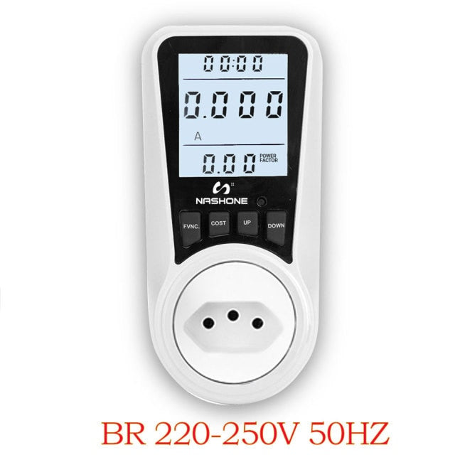Digital Wattmeter AC Power Meter Electricy consumption Energy Meter EU Plug Socket Power Kilowatt Wattage Electricity Meter