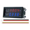 4 Digits High Precision DC 100V 200V 10A Voltmeter Ammeter Dual LED Digital Display Amp Volt Merter Panel Gauge
