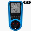 EU Plug Socket Digital Current Meter Voltmeter AC Power Meter Time Watt Power Energy Tester Wattmeter US UK AU FR BR IT Plug