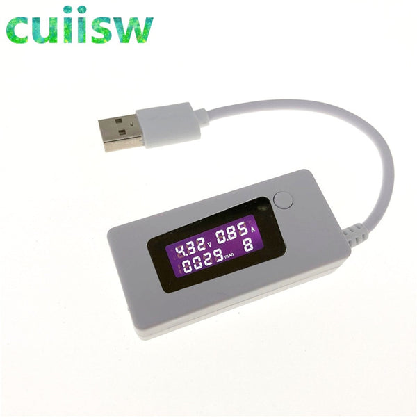 LCD Micro USB Charger Battery Capacity Voltage Current Tester Meter Detector +Load Resistor 2A/1A with Switch