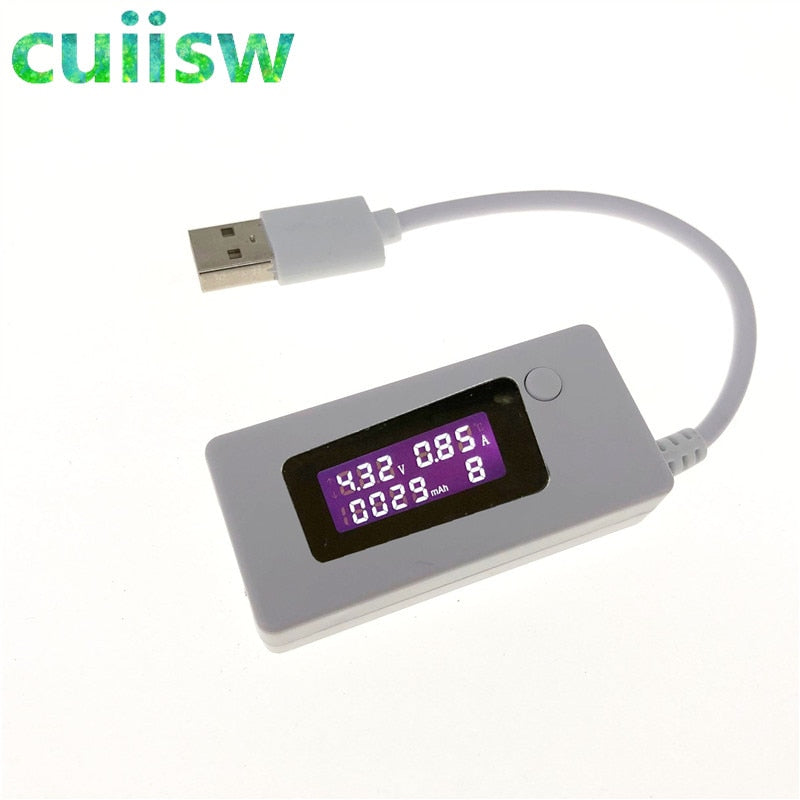 LCD Micro USB Charger Battery Capacity Voltage Current Tester Meter Detector +Load Resistor 2A/1A with Switch