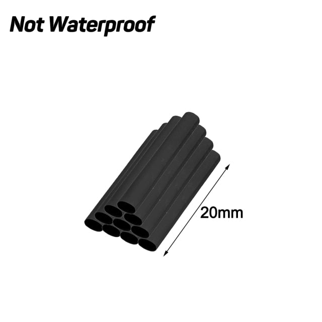 Solder Seal Wire Connectors Heat Shrink Butt Tube Electrical Crimp Connectors Waterproof Insulated Cable Splice Terminal Kit