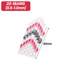 Solder Seal Wire Connectors Heat Shrink Butt Tube Electrical Crimp Connectors Waterproof Insulated Cable Splice Terminal Kit