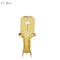 100Pcs/lot   2.8/4.8/6.3mm Female and male Crimp Terminal Connector Gold Brass/Silver Car Speaker Electric Wire Connectors  50 S