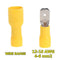 100PCS Insulated Spade Crimp Wire Cable Connector 6.3mm Terminal Male Female Kit 16-14 AWG 22-16AWG 12-10AWG