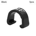 5Pcs MTB Bike Brake Cable/Derailleur Line Case Aluminum Alloy C-Shape Buckle Clasps Bicycle C Clips Outdoor Cycling Parts