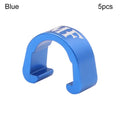 5Pcs MTB Bike Brake Cable/Derailleur Line Case Aluminum Alloy C-Shape Buckle Clasps Bicycle C Clips Outdoor Cycling Parts