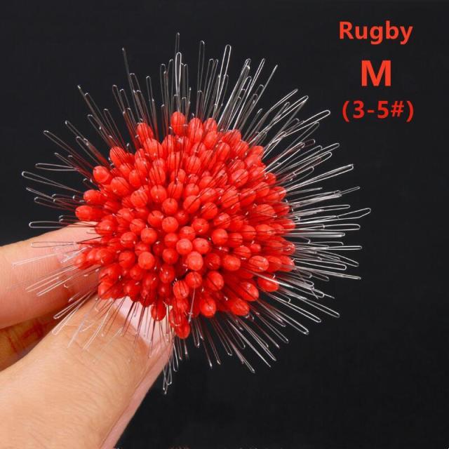 300pcs/lot Float Transparent Rubber Stopper Ss S M L Fishing Bobber Stopper Float Cylindrical Space Bean Fish Line Accessories