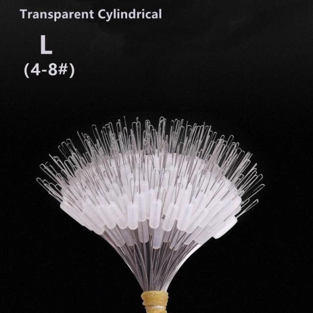 300pcs/lot Float Transparent Rubber Stopper Ss S M L Fishing Bobber Stopper Float Cylindrical Space Bean Fish Line Accessories