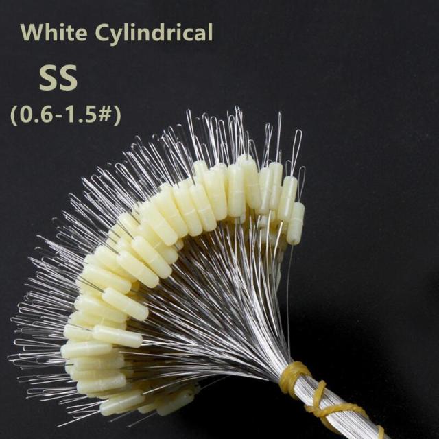 300pcs/lot Float Transparent Rubber Stopper Ss S M L Fishing Bobber Stopper Float Cylindrical Space Bean Fish Line Accessories