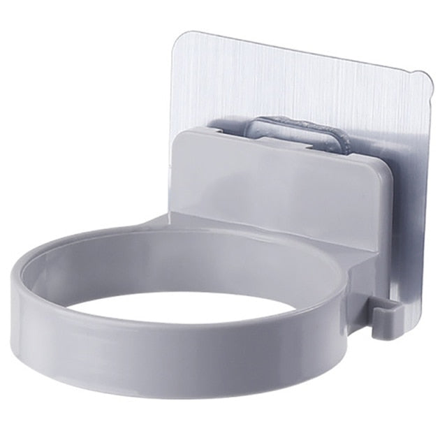 High Quality Wall-mounted Hair Dryer Holder Storage Organizer For Hairdryer Shelf ABS Bathroom Shelf Hairdryer Holder Rack