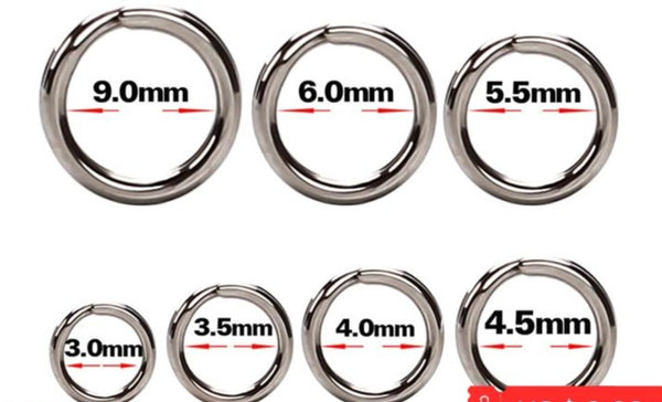 50/60/100Pcs Fishing Rings Stainless Steel Split Rings High Quality Strengthen Solid Ring Lure Connecting Fishing Accessories