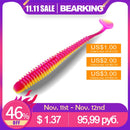 BEARKING  63mm 80mm 97mm  Fishing Lure Soft Lure Shad Silicone Baits Wobblers Swimbait Artificial leurre souple