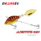 1Pcs Rotating Metal VIB vibration Bait Spinner Spoon Fishing Lures 13.6g 4.4cm Jigs Trout Winter Fishing Hard Baits Tackle Pesca