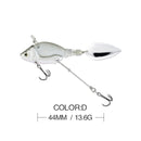 1Pcs Rotating Metal VIB vibration Bait Spinner Spoon Fishing Lures 13.6g 4.4cm Jigs Trout Winter Fishing Hard Baits Tackle Pesca