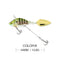 1Pcs Rotating Metal VIB vibration Bait Spinner Spoon Fishing Lures 13.6g 4.4cm Jigs Trout Winter Fishing Hard Baits Tackle Pesca