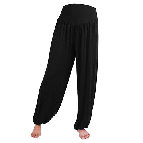 Women's Comfy Harem Loose Long Pants Belly Dance Boho  Wide Trousers