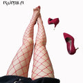 white medium grid SEXY women high waist stocking fishnet club tights panty knitting net pantyhose trouser mesh lingerie TT016