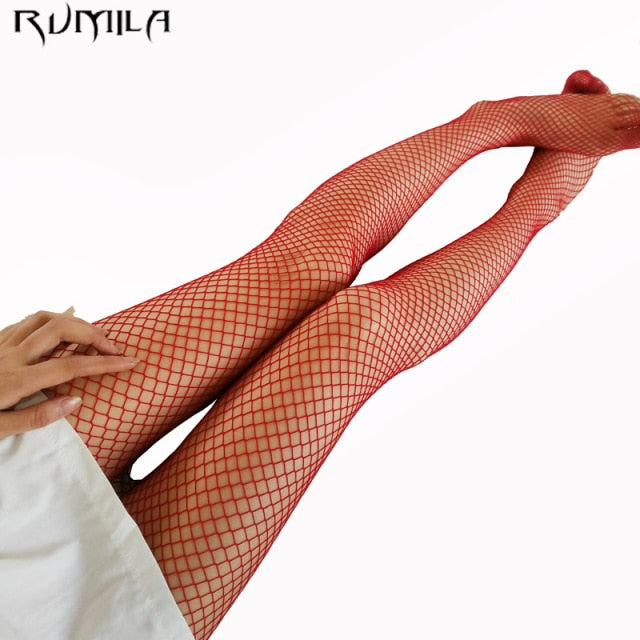 white medium grid SEXY women high waist stocking fishnet club tights panty knitting net pantyhose trouser mesh lingerie TT016