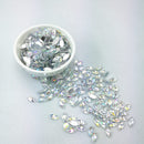 7*15mm Sewing Crystal AB Flatback Rhinestones Sew On Crystals Stones Horse Eye Acrylic Strass For DIY Clothes Crafts 50pc