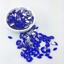 7*15mm Sewing Crystal AB Flatback Rhinestones Sew On Crystals Stones Horse Eye Acrylic Strass For DIY Clothes Crafts 50pc