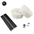 PCycling Bicycle Handlebar Tape Road Bike PU Leather Perforated Belt Breathable Soft Bike Handlebar Tape MTB Fixed Gear Belt
