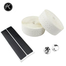 PCycling Bicycle Handlebar Tape Road Bike PU Leather Perforated Belt Breathable Soft Bike Handlebar Tape MTB Fixed Gear Belt