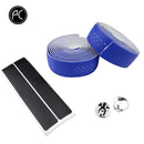 PCycling Bicycle Handlebar Tape Road Bike PU Leather Perforated Belt Breathable Soft Bike Handlebar Tape MTB Fixed Gear Belt