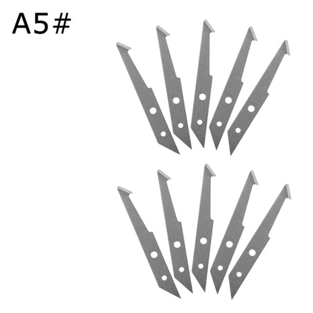 10 Pcs One Lot Surgical Scalpel Repair Phone Paper Cut Multifunction Knife Blade Replacement