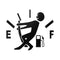 1 Pcs Funny Car Sticker Pull Fuel Tank Pointer To Full Hellaflush Reflective Vinyl Car Sticker Decal Wholesale