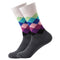 LETSBUY Male Tide Brand men cotton Socks Gradient Color summer Style long wedding sock Men's Knee High Business Socks man sox