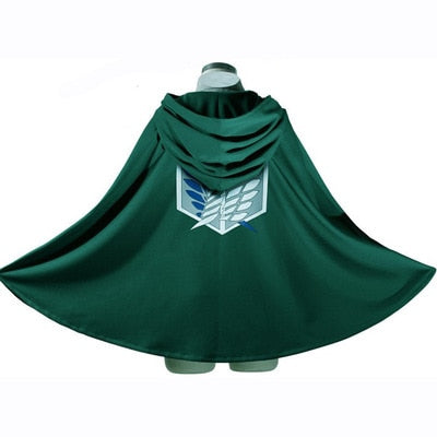 On Sale Anime Attack on Titan Cloak Shingeki no Kyojin Scouting Legion Aren / Levi Capes Cosplay Costume