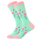 LETSBUY women socks combed cotton harajuku funny creative cartoon animal crew socks lady girls fruit dog bird chili men socks