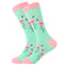 LETSBUY women socks combed cotton harajuku funny creative cartoon animal crew socks lady girls fruit dog bird chili men socks