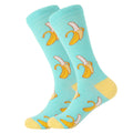LETSBUY women socks combed cotton harajuku funny creative cartoon animal crew socks lady girls fruit dog bird chili men socks