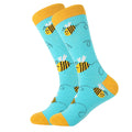 LETSBUY women socks combed cotton harajuku funny creative cartoon animal crew socks lady girls fruit dog bird chili men socks