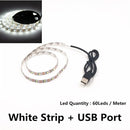 USB LED Strips SMD3528 light 5V adapter string Christmas desk Decor lamp tape For TV Background Lighting 5V 50CM 1M 2M 3M 4M 5M