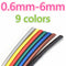 1meter 2:1 9 Colors 0.6mm 0.8mm 1mm 1.5mm 2mm 2.5mm 3mm 3.5mm 4mm 4.5mm 5mm Heat Shrink Heatshrink Tubing Tube Wire Dropshipping