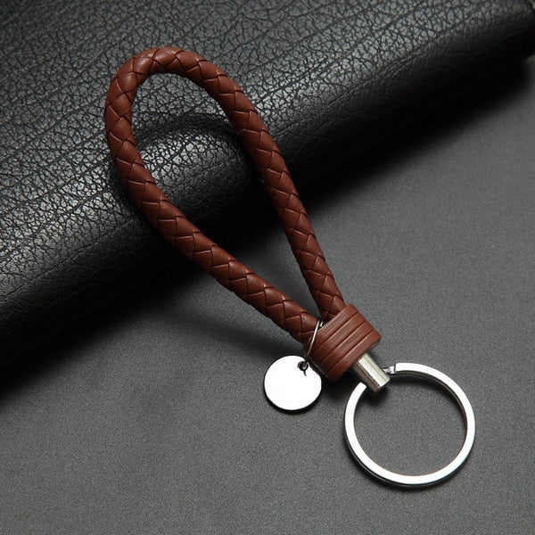 Car Key Chain For Motorcycles Scooters and Cars Key Fobs Leather Rope Key Ring Leather Car Key Chain Men and Women Small Gifts