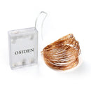 LED Strip 2-10m 20-100 Led Fairy Light String Outdoor Garland Christmas Wedding Party Decoration Battery Operated silver Copper