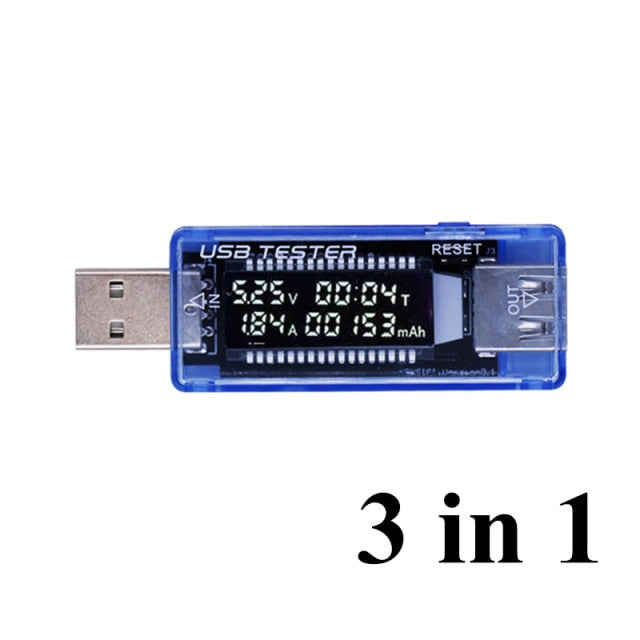 8 in1 QC2.0 3.0 4-30v Electrical power USB capacity voltage tester current meter monitor voltmeter ammeter 40% off