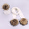 Girl Pompon Hats and Scarves Sets Winter Knitted Warm Nature Fur Pom Pom Hat Scarf Thick Beanies Hats Caps Kids Baby Solid Bones