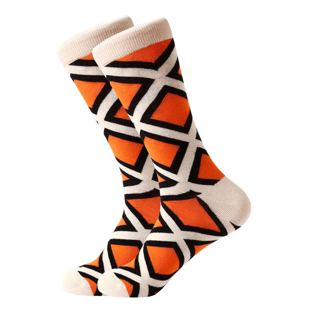 colorful For men socks Harajuku colorful Happy Funny Skull egg avocado Zebra everyday cotton socks for wedding Christmas gif