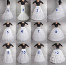 Hot Sell Many Styles  Bridal Wedding Petticoat Hoop Crinoline Prom Underskirt Fancy Skirt Slip